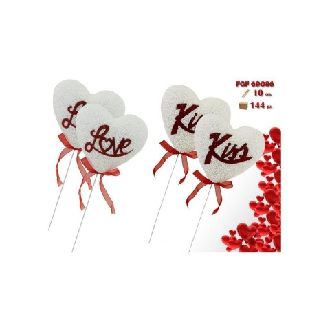 SET 2 CUORI POLISTIROLO CM.10 ASS